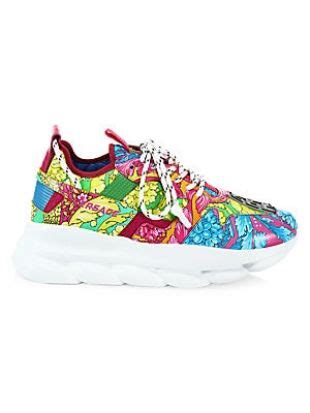 versace flou barocco sneakers